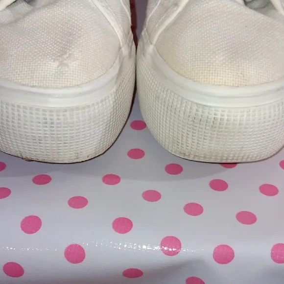 Superga Cream Platform Sneakers - Picture 7 of 9